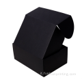 Box di spedizione ondulato carta kraft nero personalizzato
